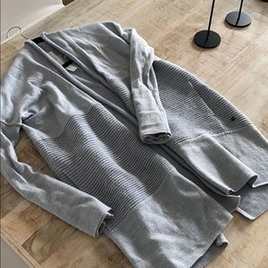 Lululemon cozy gray wrap open sweater